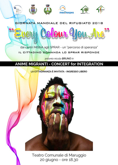 “EVERY COLOUR YOU ARE” WORLD REFUGEE DAY – GIORNATA MONDIAL...