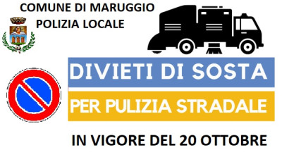 DIVIETO DI SOSTA PER SPAZZAMENTO STRADE
